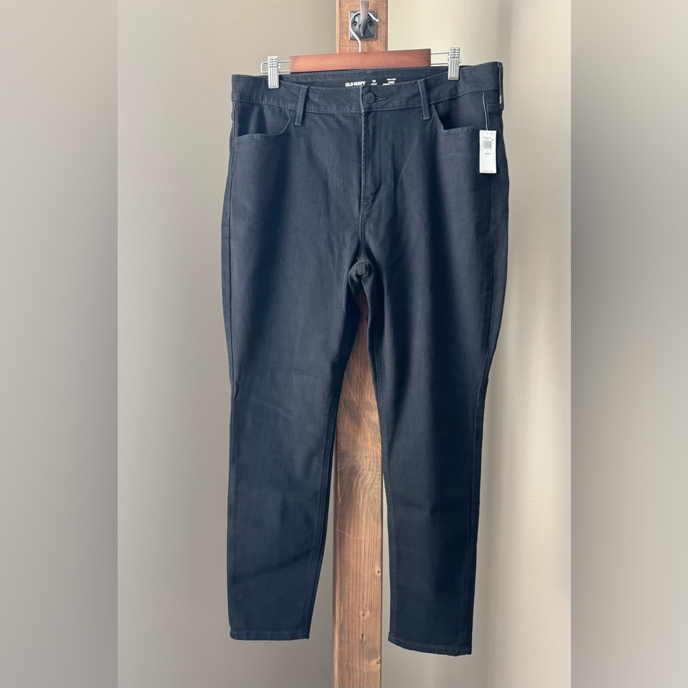 Old Navy High-Waisted Wow Super-Skinny Jeans•Women’s Size 14 Short•Black•NWT - Picture 2 of 9